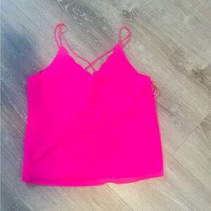 Naked Zebra Fuchsia Strappy Camisole nwt